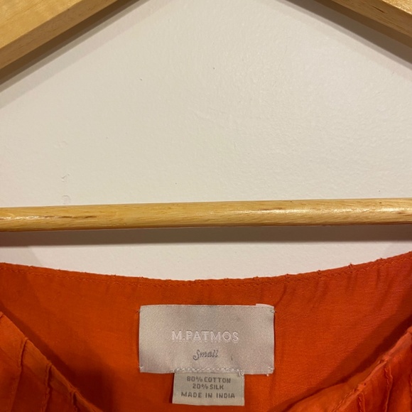 M.Patmos Cotton and Silk Orange Louise Dress - Picture 4 of 7